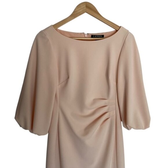 Ralph Lauren Light Pink Crepe Dress 0 - Picture 4 of 4